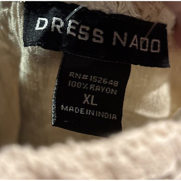 Dress Nado Beige Women’s embroidery Maxi Dress Size XL - Picture 6 of 6